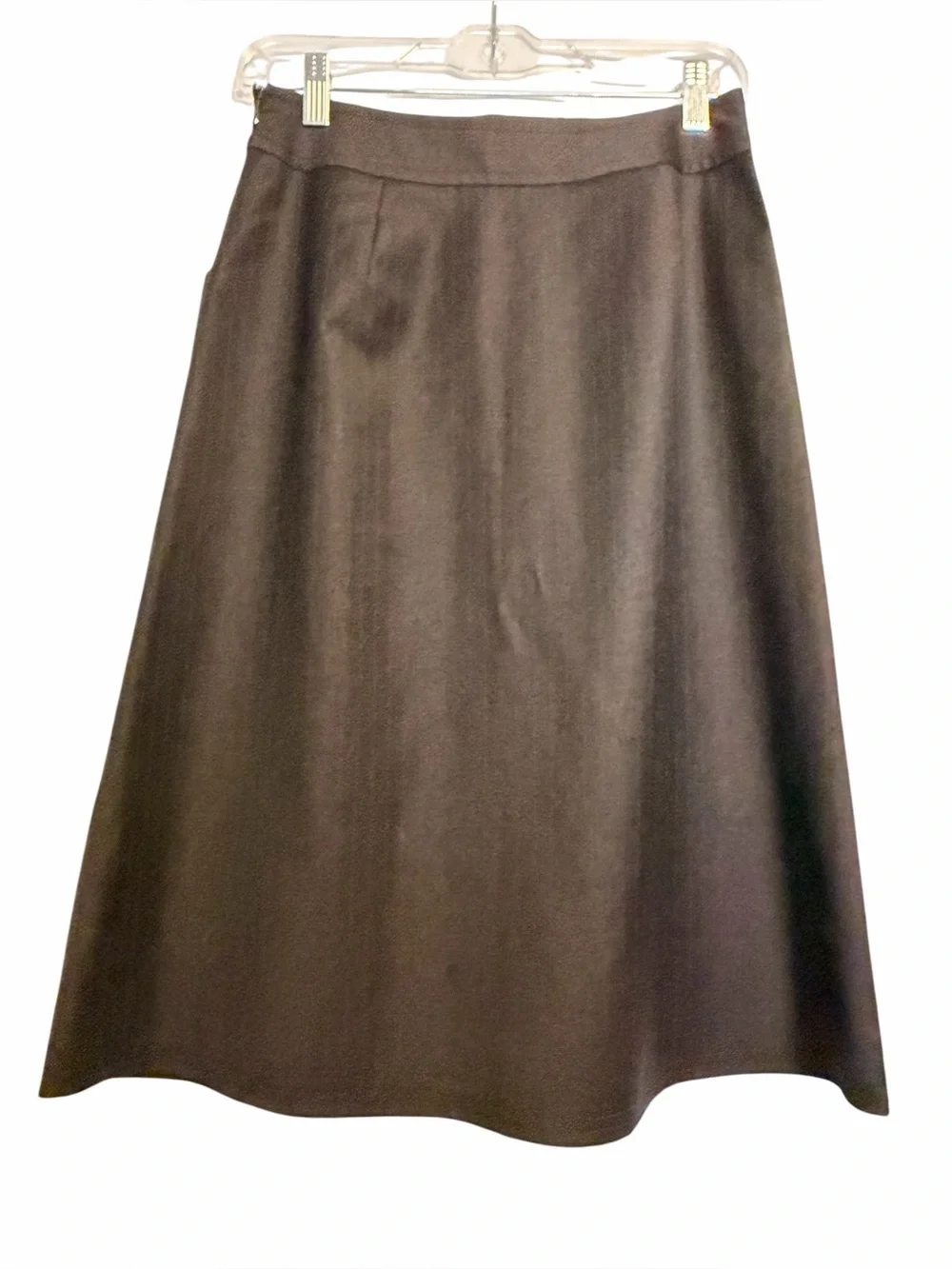 J. Crew Grey A-Line Skirt With Subtle Pinstripes Women’s Size 0